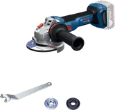 Máy mài góc Bosch GWS 18V-11 có tay cầm bên hông.