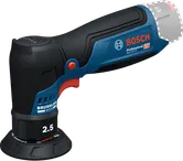 Máy chà nhám quỹ đạo ngẫu nhiên Bosch GEX 12V-77 có động cơ không chổi than.
