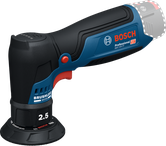 Máy chà nhám quỹ đạo ngẫu nhiên Bosch GEX 12V-77 có động cơ không chổi than.