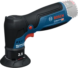 Máy chà nhám quỹ đạo ngẫu nhiên Bosch GEX 12V-77 có động cơ không chổi than.