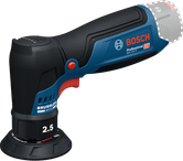 Máy chà nhám quỹ đạo ngẫu nhiên Bosch GEX 12V-77 có động cơ không chổi than.