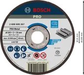 Đĩa cắt liên kết kim loại Bosch PRO 100 x 2 x 16 mm.