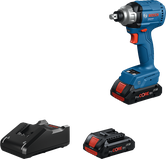 Máy vặn vít động lực 18V Bosch kèm bộ sạc và pin.