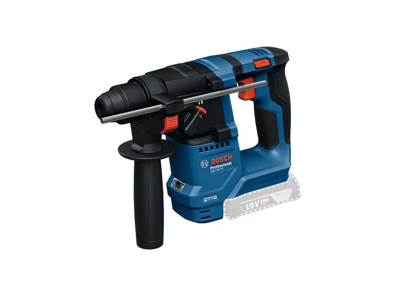 GBH 18V-18 Máy khoan búa Bosch GBH 18V-18 có tay cầm bên hông.