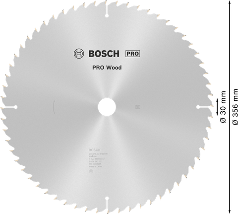 Lưỡi cưa tròn PRO Wood, 356 x 3,2 x 30 mm Lưỡi cưa tròn PRO Wood, 356 x 3,2 x 30 mm