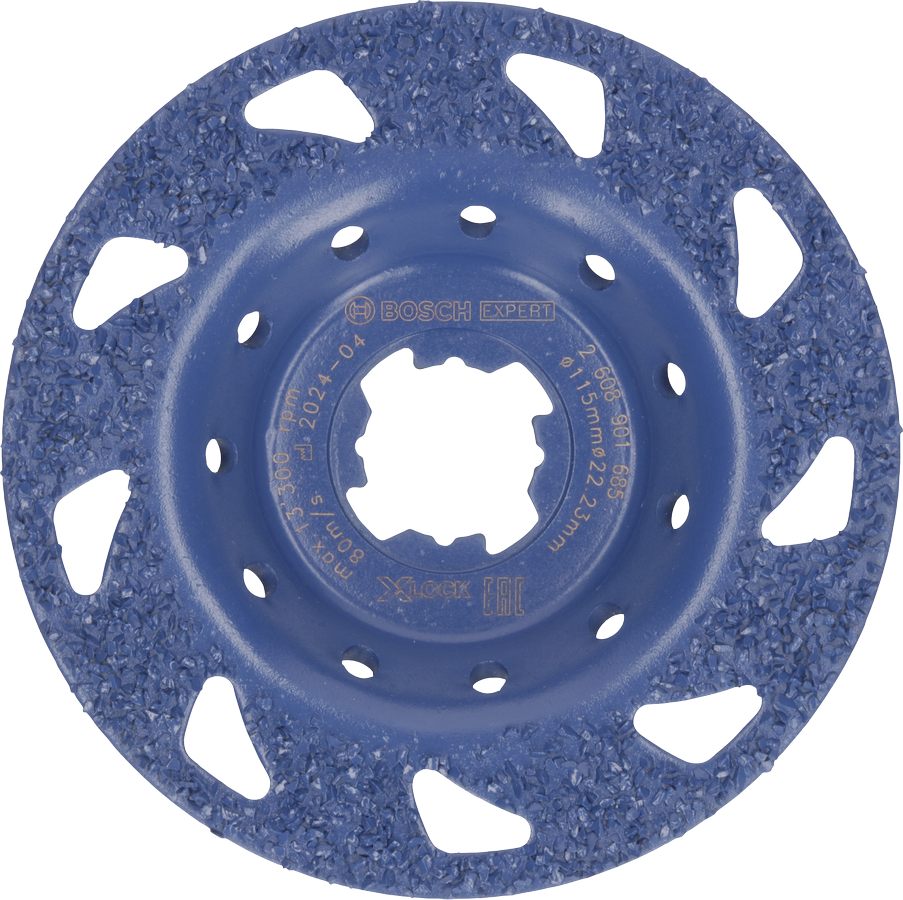 Đầu mài cacbua đa vật liệu Bosch EXPERT phẳng vừa 115 mm.