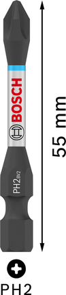 Mũi khoan Bosch PRO Phillips PH2 55mm dùng để vặn vít.