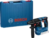 Máy khoan búa dùng pin Bosch GBH 18V-18 có hộp đựng.
