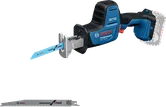 Máy cưa lọng dùng pin Bosch GSA 18V-24 có hai lưỡi cưa.