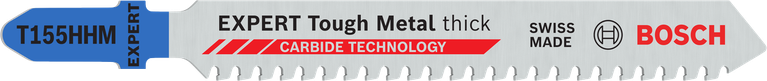 Lưỡi cưa lọng EXPERT Tough Metal thick T155HHM, 3 chiếc Lưỡi cưa lọng Bosch EXPERT Tough Metal T155HHM dùng cho kim loại dày.
