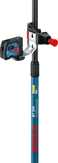 Cây chống BT 350 Professional Cột thu gọn Bosch BT 350 có dụng cụ cân bằng laser.
