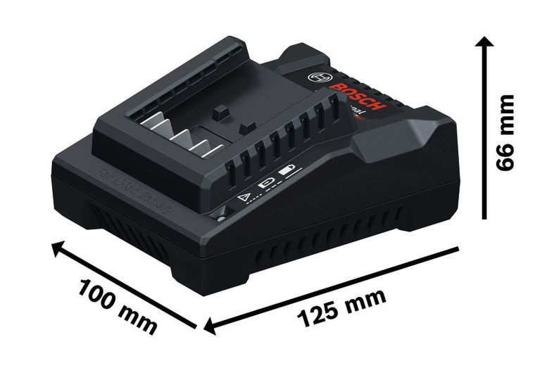 Bộ sạc Bosch GAL 18V-20, thiết kế lithium-ion nhỏ gọn.