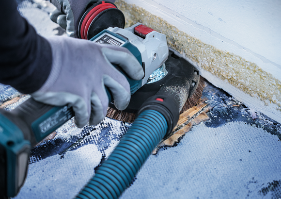 Object #200557582: 7425288_APP_CLOSE_5 Đầu chổi máy mài góc Bosch loại bỏ lớp phủ sàn.