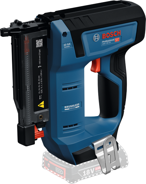 Máy đóng đinh gỗ dùng pin Bosch GNH 18V-35 có động cơ không chổi than.