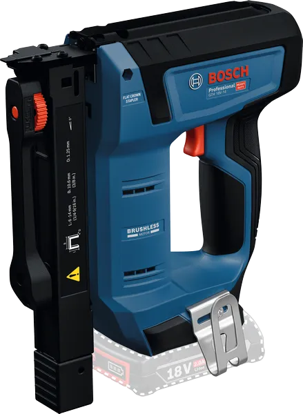 Máy bấm gỗ dùng pin Bosch GTH 18V-14, động cơ không chổi than.