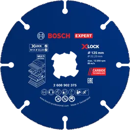 Đĩa cắt Bosch EXPERT Carbide Multi Wheel X-LOCK 125 mm.