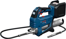 Súng bơm mỡ dùng pin Bosch GFP 18V-10 có kèm ống.