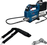 Súng bơm mỡ dùng pin Bosch GFP 18V-10 có dây đeo.