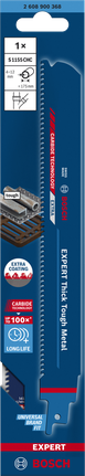 Lưỡi cưa kiếm EXPERT Thick Tough Metal S1155CHC 1 chiếc Lưỡi cưa lọng Bosch EXPERT Thick Tough Metal S1155CHC.