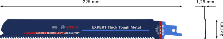 EXPERT ‘Thick Tough Metal’ Lưỡi cưa lọng Bosch EXPERT Thick Tough Metal S1155CHC.