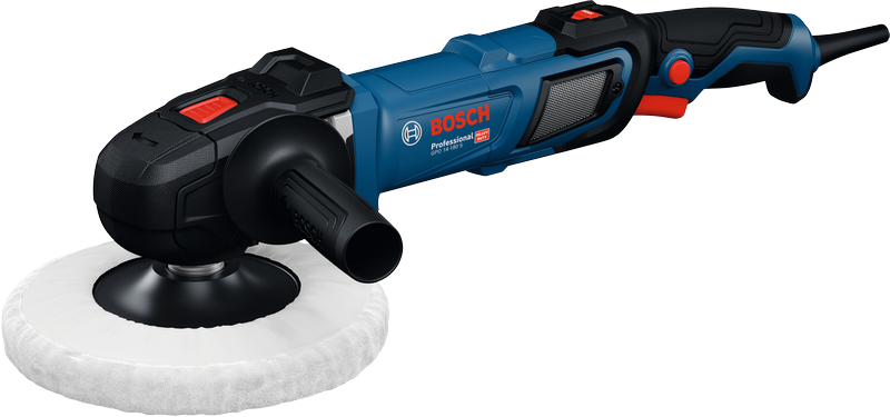 Máy đánh bóng Bosch GPO 14-180 S có tay cầm tiện dụng.