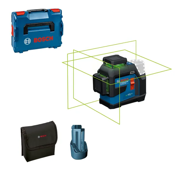 Máy cân bằng laser Bosch GLL 90-33 XG có hộp đựng L-Boxx.