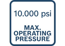 Áp suất vận hành tối đa 10000 psi