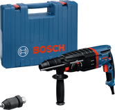 Máy khoan búa quay Bosch GBH 2-26 F có hộp đựng.