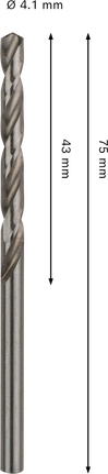 Mũi khoan xoắn Bosch PRO Metal HSS-G 4,1 mm.