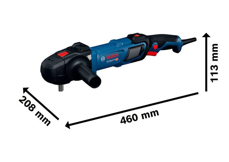 Máy đánh bóng Bosch GPO 14-180 S, chiều dài 460 mm.