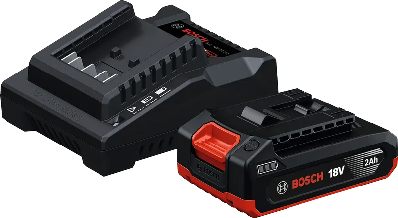 Bộ pin và sạc Bosch 18V dành cho dụng cụ không dây.