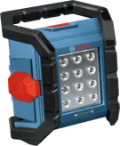 Đèn chiếu sáng công trường không dây Bosch GLI18V-1500 có bảng đèn LED.