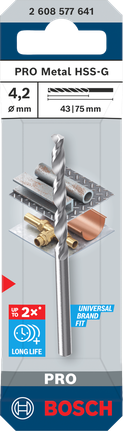 Mũi khoan kim loại Bosch 4.2×75 mm.