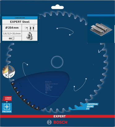 Object #200581507: 2608643059_bo_pro_p_f_1 Lưỡi cưa tròn Bosch EXPERT Steel 254×25,4 mm T60.