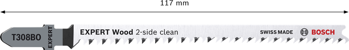 EXPERT Wood 2-side clean T308BO Lưỡi cưa lọng Bosch EXPERT Wood 2 mặt sạch T308BO.