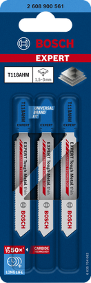 EXPERT Tough Metal thin T118AHM Lưỡi cưa lọng cacbua Bosch EXPERT Tough Metal T118AHM.