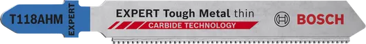 Lưỡi cưa lọng EXPERT Tough Metal thin T118AHM Lưỡi cưa lọng Bosch EXPERT Tough Metal T118AHM, răng cacbua.