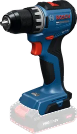 Máy khoan pin Bosch GSR18V-52 có khe cắm pin 2Ah.