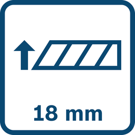 Kích thước lưỡi 18 mm