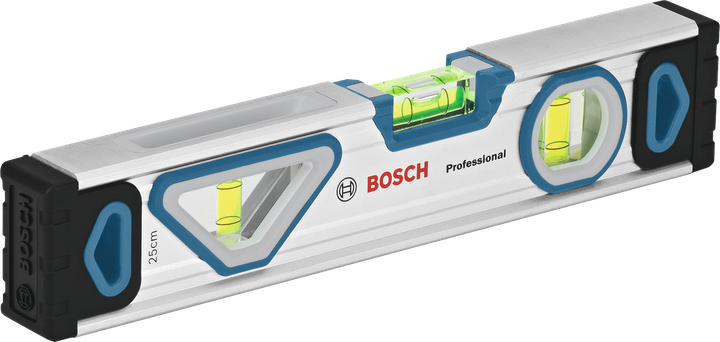 Thước thủy Bosch 25 cm, thân bằng nhôm.