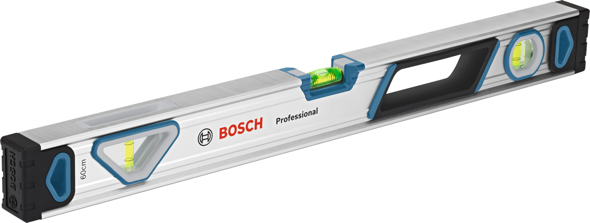 Thước thủy Bosch 60 cm bằng nhôm, độ chính xác cao.