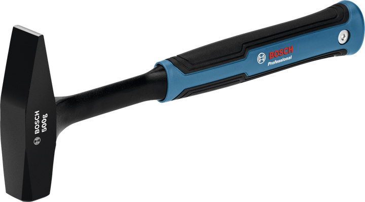 Búa thợ khóa Bosch 500g với đầu bằng thép carbon.
