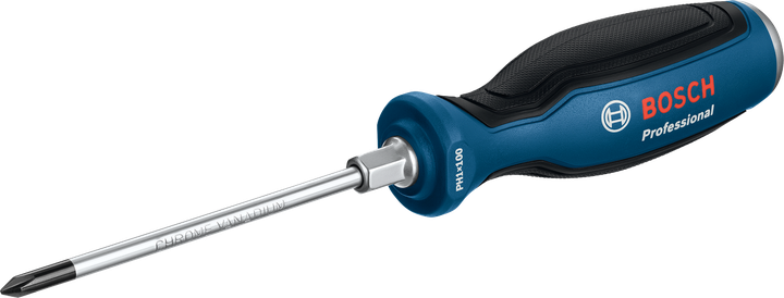 Tua vít chuyên nghiệp Bosch PH1x100 với tay cầm tiện dụng.