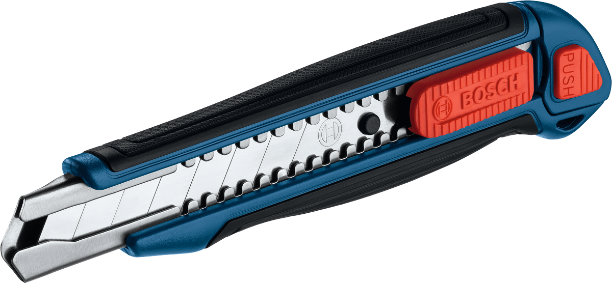 Dao cắt Bosch 18 mm kiểu bẻ gãy với tay cầm tiện dụng.