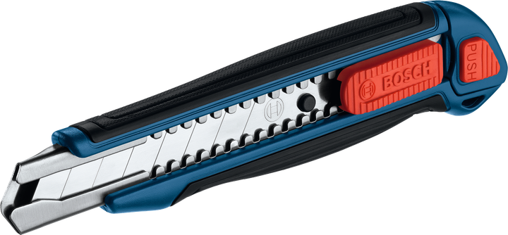 Dao cắt Bosch 18 mm kiểu bẻ gãy với tay cầm tiện dụng.