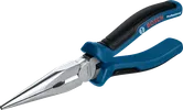 Kìm mũi dài Bosch 200 mm với lưỡi cắt được tôi cứng bằng cảm ứng.