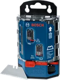 Hộp đựng lưỡi dao Bosch kèm 50 lưỡi dao thay thế.