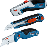 Bộ dao Bosch 3 món với tay cầm tiện dụng.