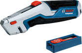 Bộ dao và lưỡi dao Bosch 11 món kèm hộp đựng.