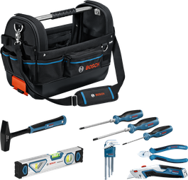 Bộ dụng cụ cầm tay Bosch GWT 20 kèm túi đựng, 17 món.